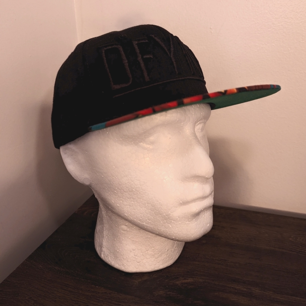 DFYNT Snapback hat Aztec print black